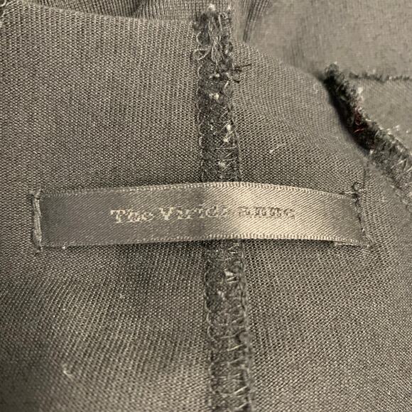 THE VIRIDI-ANNE Size M Black Cotton Crew Neck Long Sleeve T-shirt - Picture 4 of 6